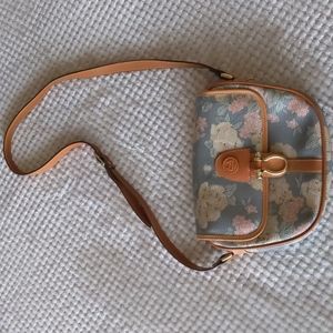 Fabulous Vintage Pierre Balmain Leather Floral Crossbody Bag